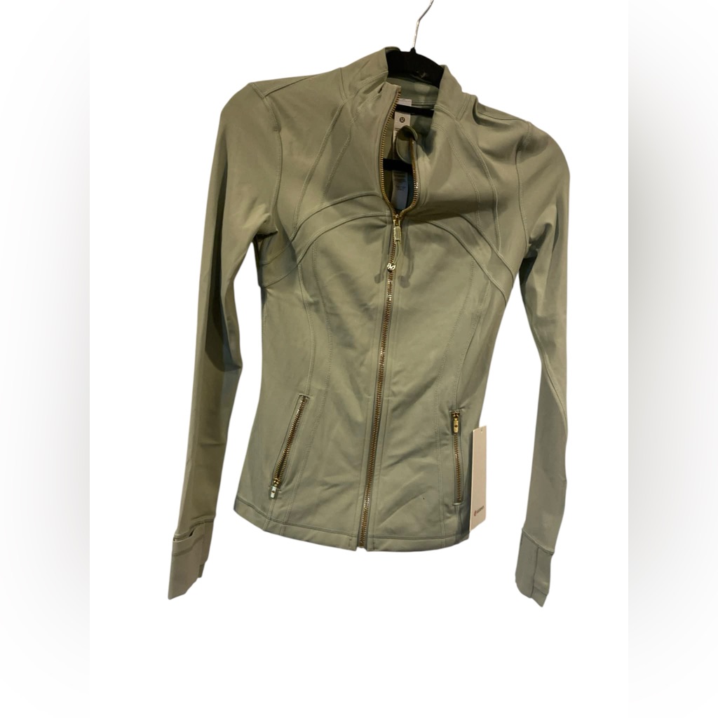 Nwt Lululemon Define Jacket Nulu Fog Green Size 4